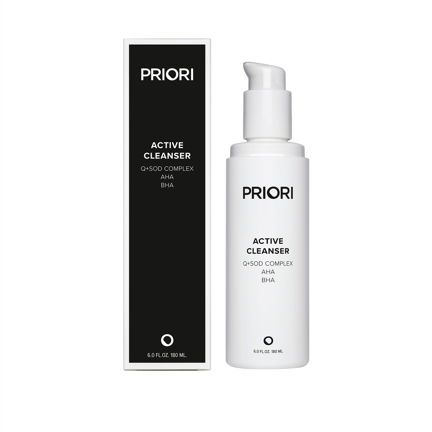 PRIORI Active Cleanser with Salicylic Acid for the treatment of acne and oily skin. Gentle enough for daily use.
