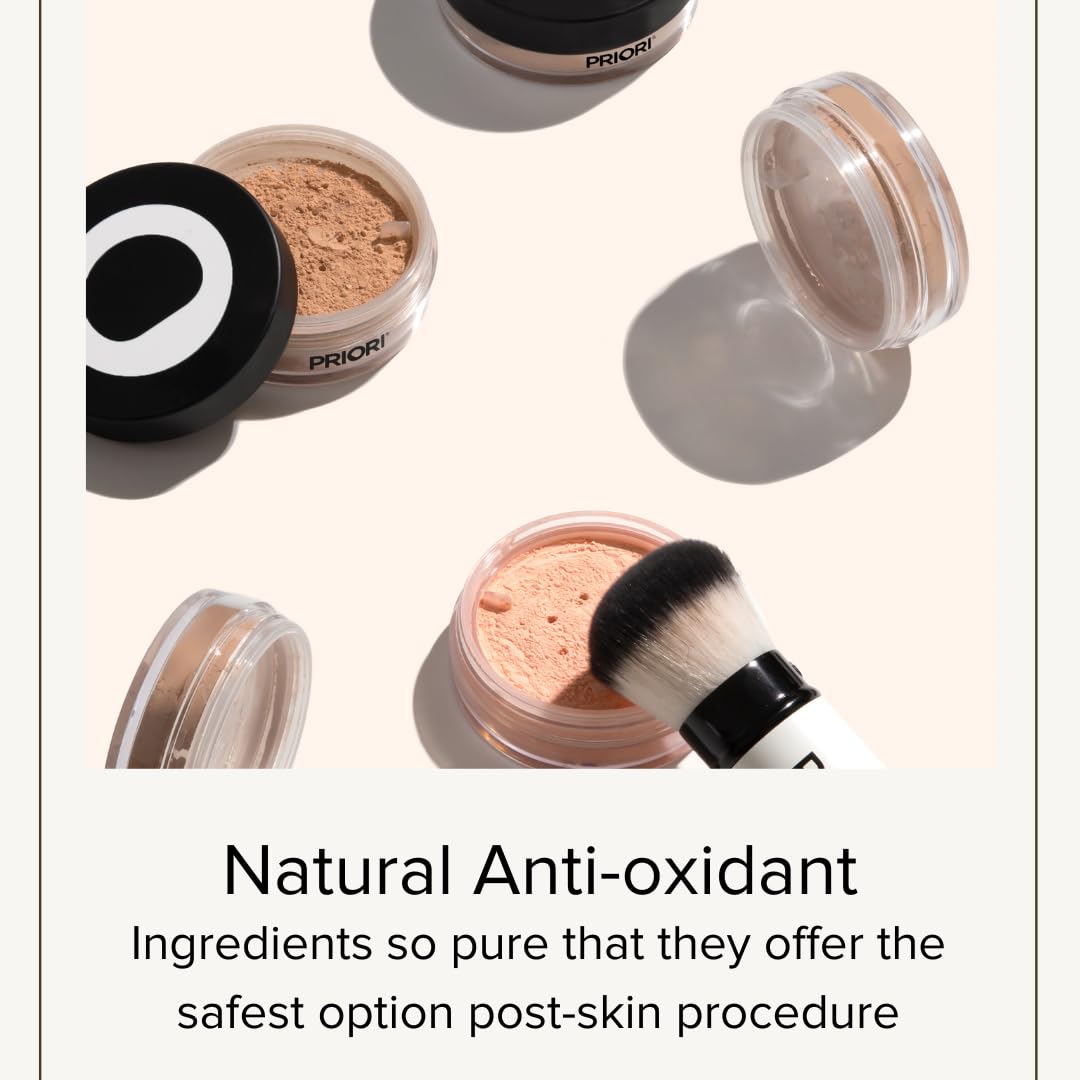 PRIORI Mineral Powder Foundation with natural anti-oxidants and pure ingredients.