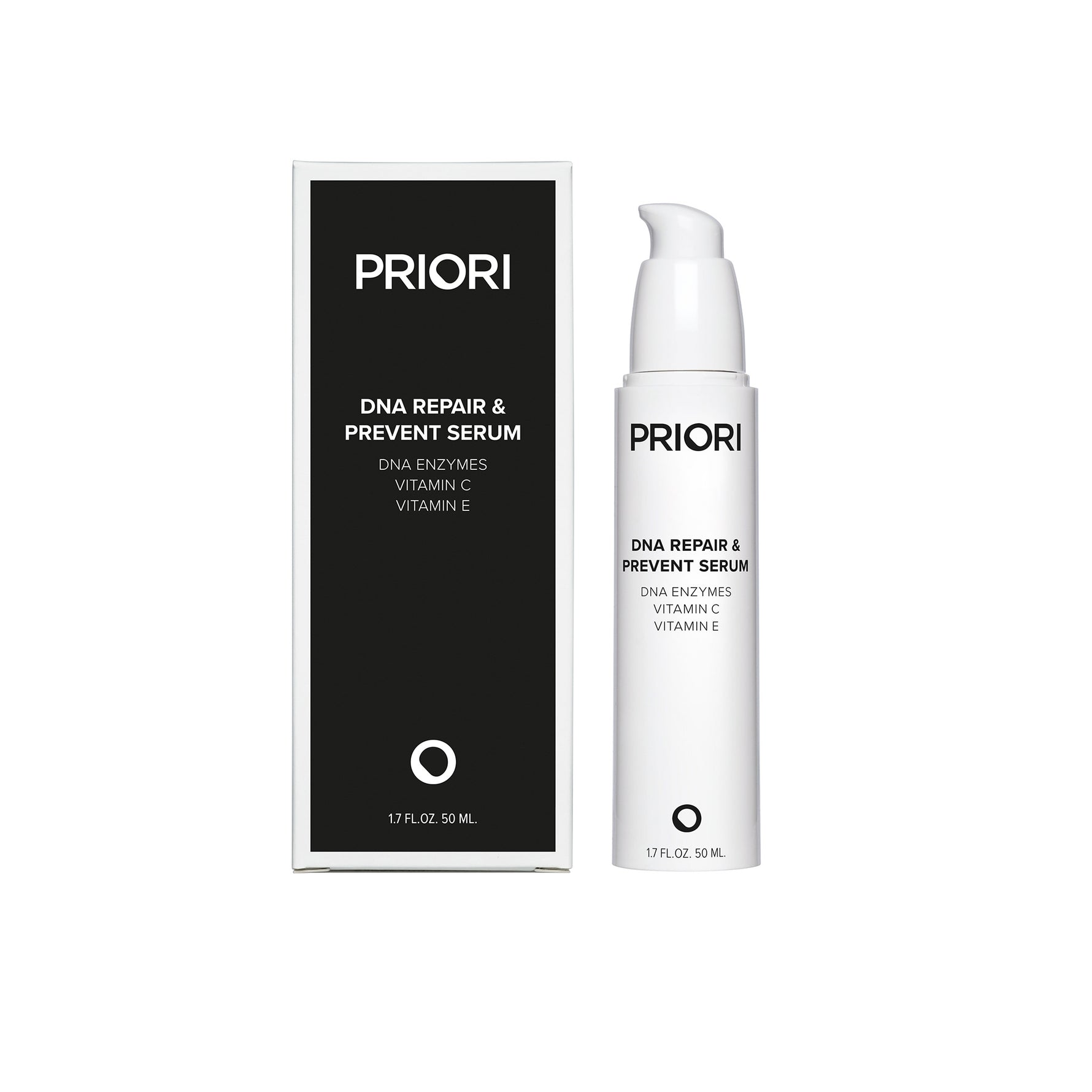 PRIORI DNA Repair and Prevent Face Serum New Product and Packaging for DNA Recovery Serum