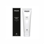 PRIORI Hydrofill Mask shown with its black and white retail box and a white squeeze tube on a plain white background.