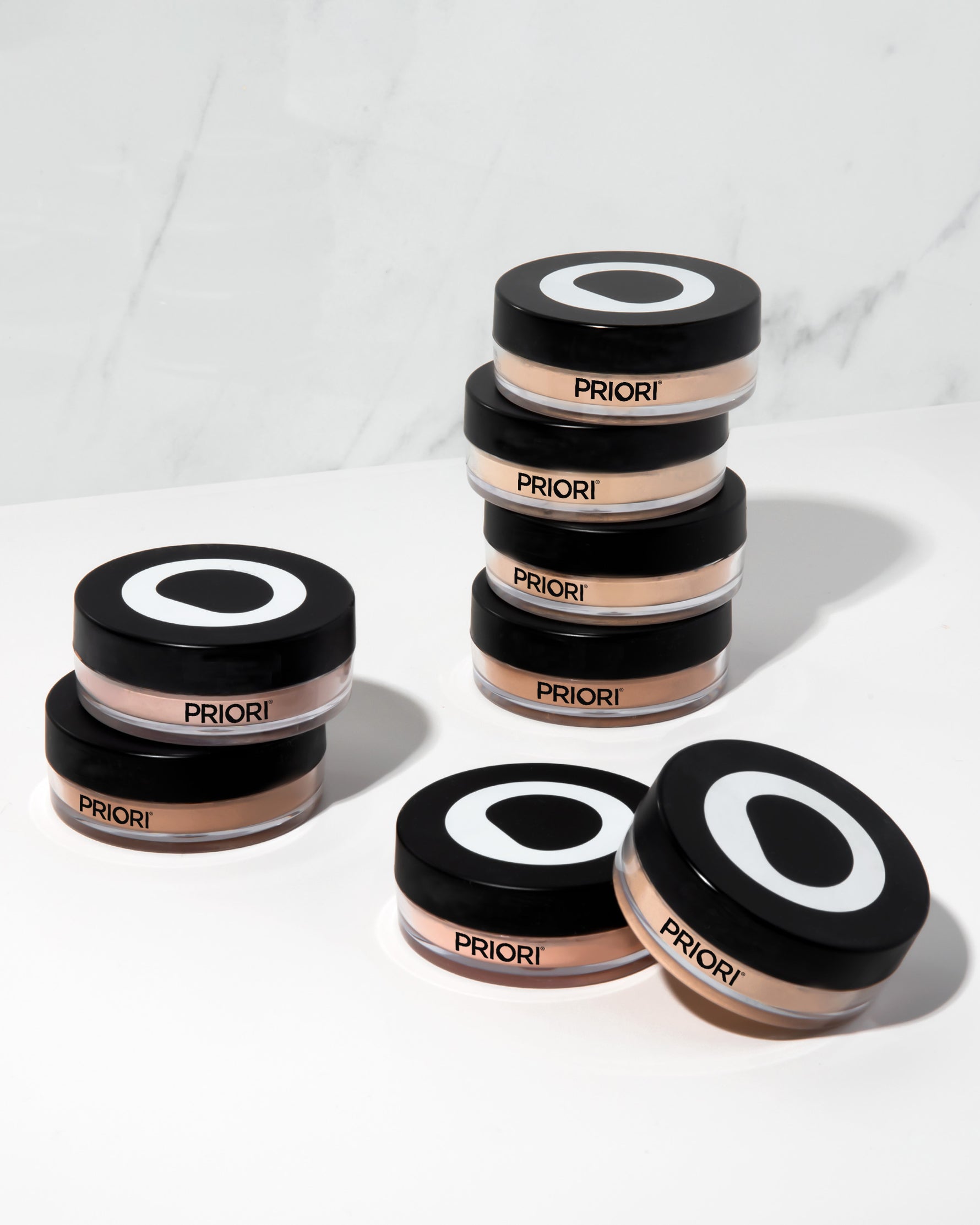 PRIORI Next Generation Mineral Loose Powder Foundation Available in 8 Shades in convenient pocket size package