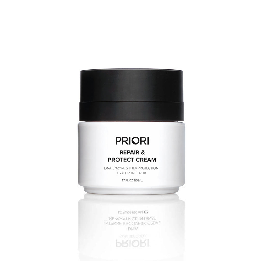 PRIORI DNA Intense Recovery Repair and Protect Moisturizing Face Cream Top Press Pump