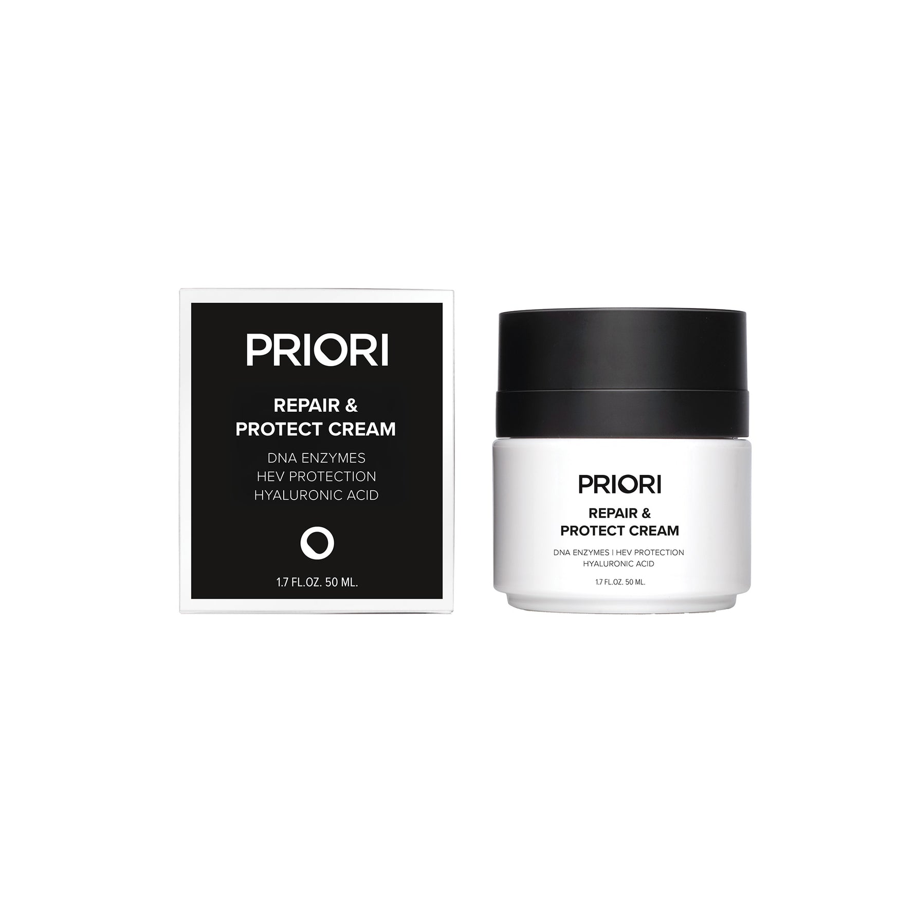 PRIORI DNA Intense Recovery Repair and Protect Moisturizing Face Cream Product and Packaging