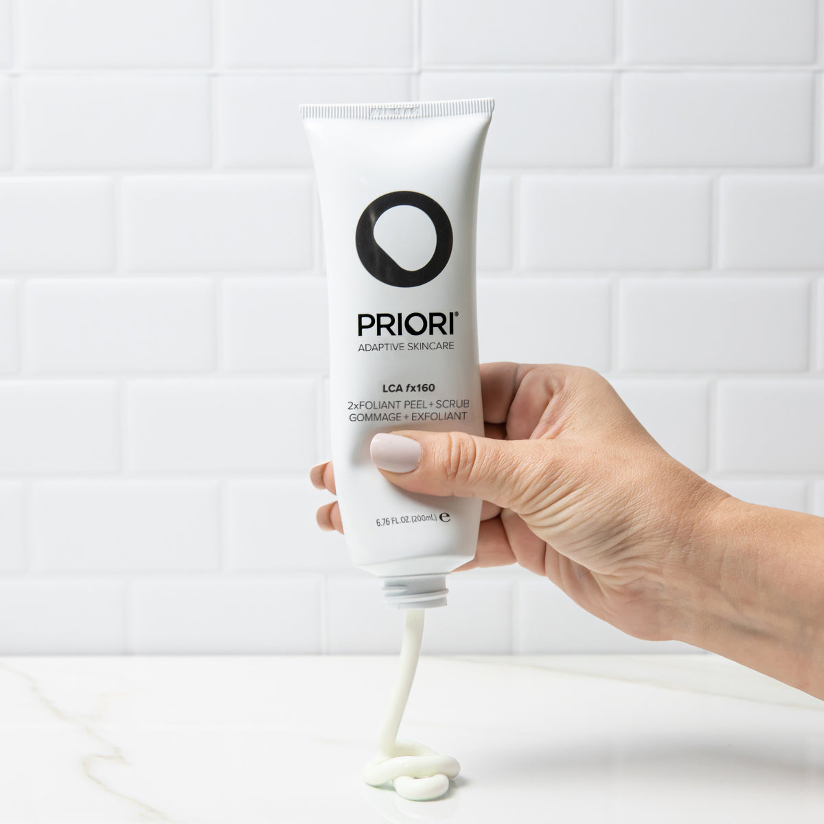Exfoliating Shower Peel + Face Scrub | PRIORI fx160