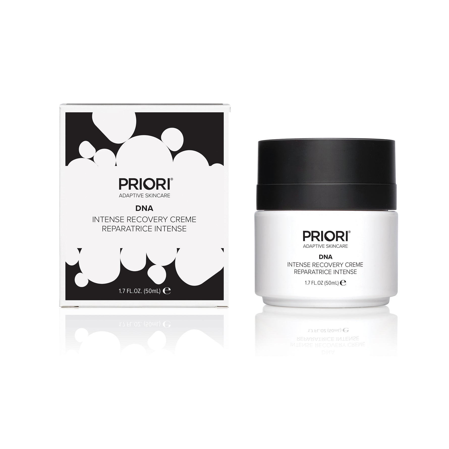 PRIORI DNA Intense Recovery Moisturizing Face Cream Product and Packaging