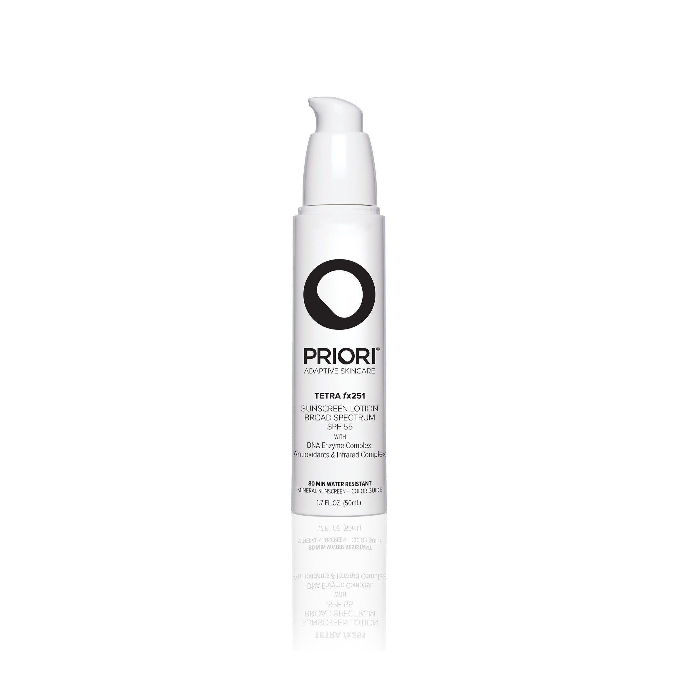 TETRA SPF55 Tinted Mineral Sunscreen Lotion | Matte Finish